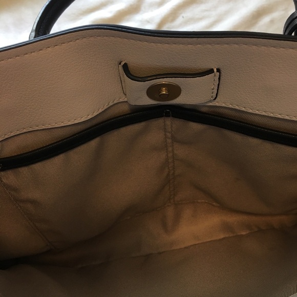 Nine West Pink and Black Satchel with Structured Design - Picture 6 of 12